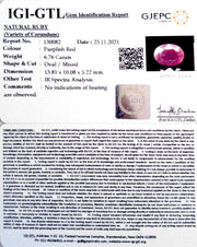 7.50 Ratti Natural Ruby with Govt Lab Certificate-(7881)